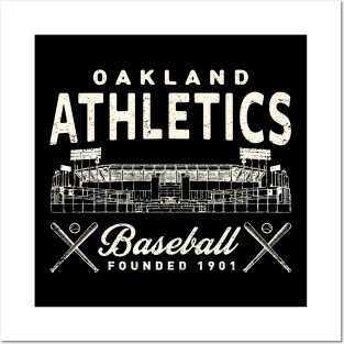 Oakland A's Stadium by Buck Tee Posters and Art